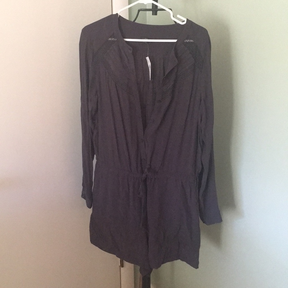 Loft slate grey romper